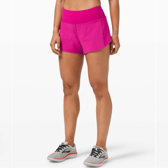 Lululemon Speed Up Short Long *4" Updated Fit, Ripened Raspberry size 14 - Picture 3 of 8